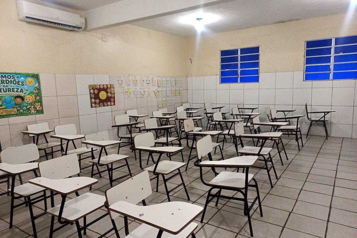 Sala de aula dos Anos Iniciais do CMAV